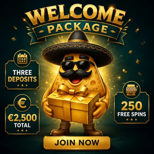 El Campeón nacho chip presenting golden gift box at Welcome Package affiliate program portal