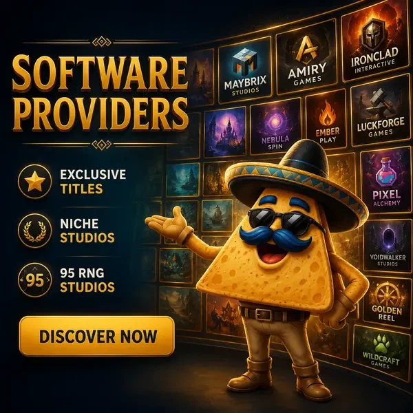 El Campeón presenting diverse software providers at Casinacho Casino's exclusive studio